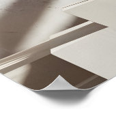 Eleganter hellgrauer Hintergrund Poster (Ecke)