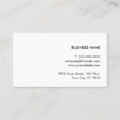 Eleganter, hellgrauer Imitat Kupferstraßer Visitenkarte (Rückseite)