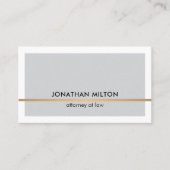 Eleganter, hellgrauer Imitat Kupferstraßer Visitenkarte (Vorderseite)