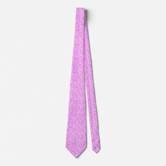Eleganter hellrosa Glitzer & Glitzern Neck Tie Krawatte (Vorderseite)