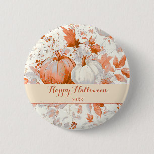 Eleganter Herbst-Chinoiserie-Halloween Button