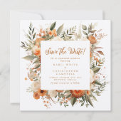 Eleganter Herbst-Empfang Save the Date (Vorderseite)