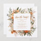 Eleganter Herbst-Empfang Save the Date (Vorne/Hinten)