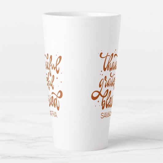 Eleganter Herbst Erntedank Milchtasse (Vorderseite)