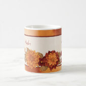 Eleganter Herbst-Kardinal-Blumenakzent Kaffeetasse (Mittel)