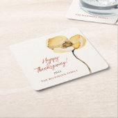 Eleganter Herbst-Mum-Erntedank Rechteckiger Pappuntersetzer (angewinkelt)