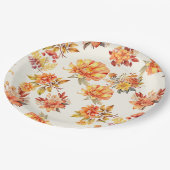 Eleganter Herbst Pappteller (Schrägansicht)