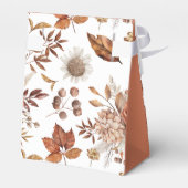 Eleganter Herbst Terracotta Boho Wedding Geschenkschachtel (Rückseite)