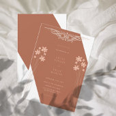 Eleganter Herbst-Zwei-Farben-Blumenladen Einladung