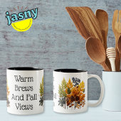 Eleganter Herbst Zweifarbige Tasse