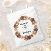 Eleganter Herbstfall Floral Gastgeschenk Hochzeit Geschenktütchen (Ausgeschnitten)