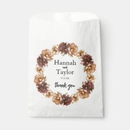 Eleganter Herbstfall Floral Gastgeschenk Hochzeit  Geschenktütchen