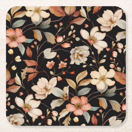 Eleganter Herbstfarbener Untersetzer (Vorderseite)