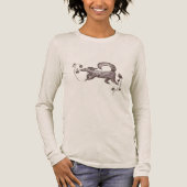 eleganter Herbstfuchs Tri-Blend Shirt (Vorderseite)