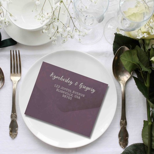 Eleganter Herbstgrauer QR-Code All In One Einladung