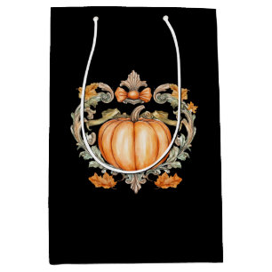 Eleganter Herbstkürbis Mittlere Geschenktüte