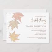 Eleganter Herbstleaves Fall Foliage QR-Code-Karte Einladung (Vorderseite)