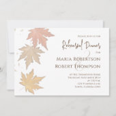 Eleganter Herbstleaves Fall Greenery QR Code Einladung (Vorderseite)