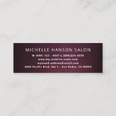 Eleganter Herbstrabatt für Blütenblättrige Gold Mini Visitenkarte (Rückseite)