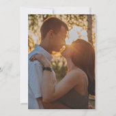 Eleganter Herbstton Terracotta Wedding Einladung (Rückseite)