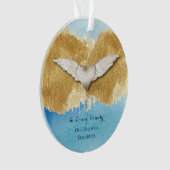 Eleganter Herzangel Wings Love Memory Sake Ornament (Vorderseite)