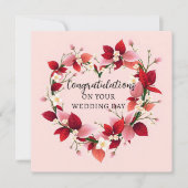 Eleganter herzgestreibender Wreath-Hochzeitsskongr (Vorderseite)