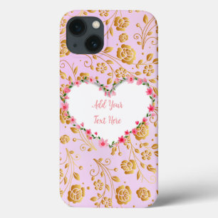 Eleganter Herzrahmen mit Blumenmuster: für jeden A Case-Mate iPhone Hülle