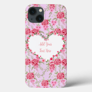 Eleganter Herzrahmen mit Blumenmuster: für jeden A Case-Mate iPhone Hülle