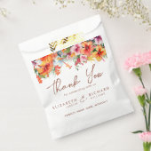 Eleganter Hibiskus Blume Tropical Floral Wedding Geschenktütchen (Versiegelt)