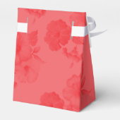 Eleganter Hibiskus Hochzeit Geschenkschachtel (Rückseite)