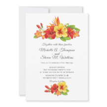 Eleganter Hibiskus Tropical Floral Wedding
