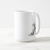 Eleganter High Heel Foot - femininer Stil Kaffeetasse (VorderseiteRechts)