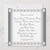 Eleganter High Heels Junggeselinnen-Abschied Einladung (Rückseite)