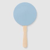 Eleganter Himmelblauer Fächer (Rückseite)