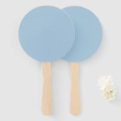 Eleganter Himmelblauer Fächer (Vorne und Hinten)