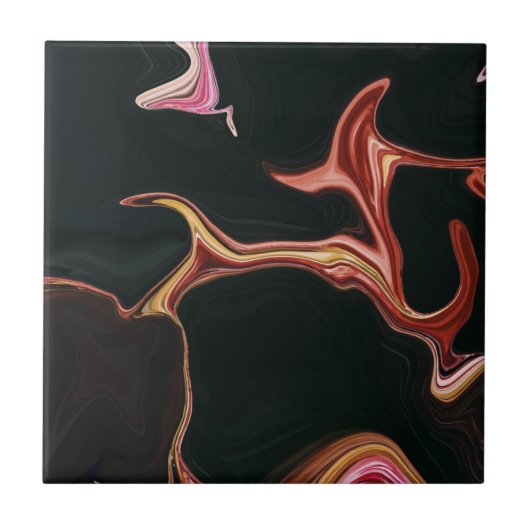 Eleganter Hintergrund aus schwarzem Marmor Fliese (Vorderseite)