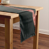 Eleganter Hintergrund aus schwarzem Marmor Kurzer Tischläufer (Beispiel)