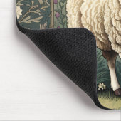 Eleganter Hintergrund der Schaflavendel Mousepad (Ecke)