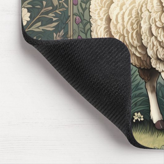 Eleganter Hintergrund der Schaflavendel Mousepad (Ecke)