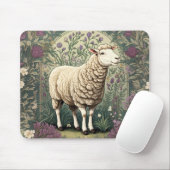 Eleganter Hintergrund der Schaflavendel Mousepad (Mit Mouse)