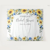 Eleganter Hintergrund des Eukalyptus-Brautparty-Fo Wandteppich (Vorderseite (Horizontal))