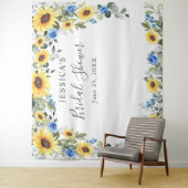 Eleganter Hintergrund des Eukalyptus-Brautparty-Fo Wandteppich (Beispiel)