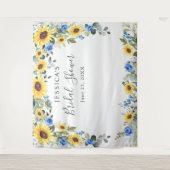 Eleganter Hintergrund des Eukalyptus-Brautparty-Fo Wandteppich (Vorderseite)