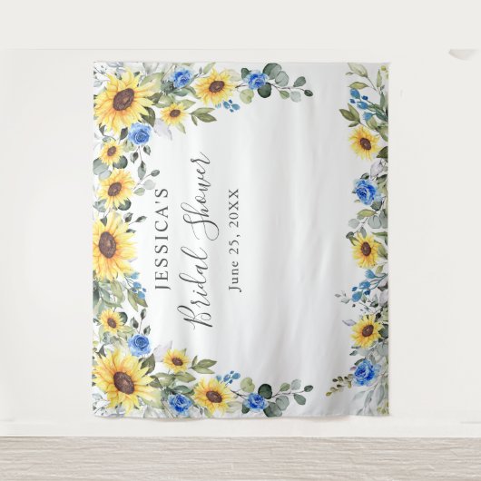 Eleganter Hintergrund des Eukalyptus-Brautparty-Fo Wandteppich (Vorderseite)