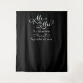 Eleganter Hintergrund des Hochzeitsstils Wandteppich (Vorderseite)