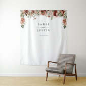 Eleganter Hintergrund für botanische Hochzeiten im Wandteppich (Beispiel)