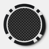 Eleganter Hintergrund für die Carbon Fibre Print Pokerchips (Rückseite)