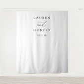 Eleganter Hintergrund für kalligraphische Hochzeit Wandteppich (Vorderseite)