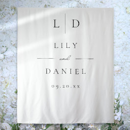 Eleganter Hintergrund für Minimalistisches Monogra Wandteppich