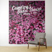 Eleganter Hintergrund für rosa Brautparty Wandteppich (Beispiel)